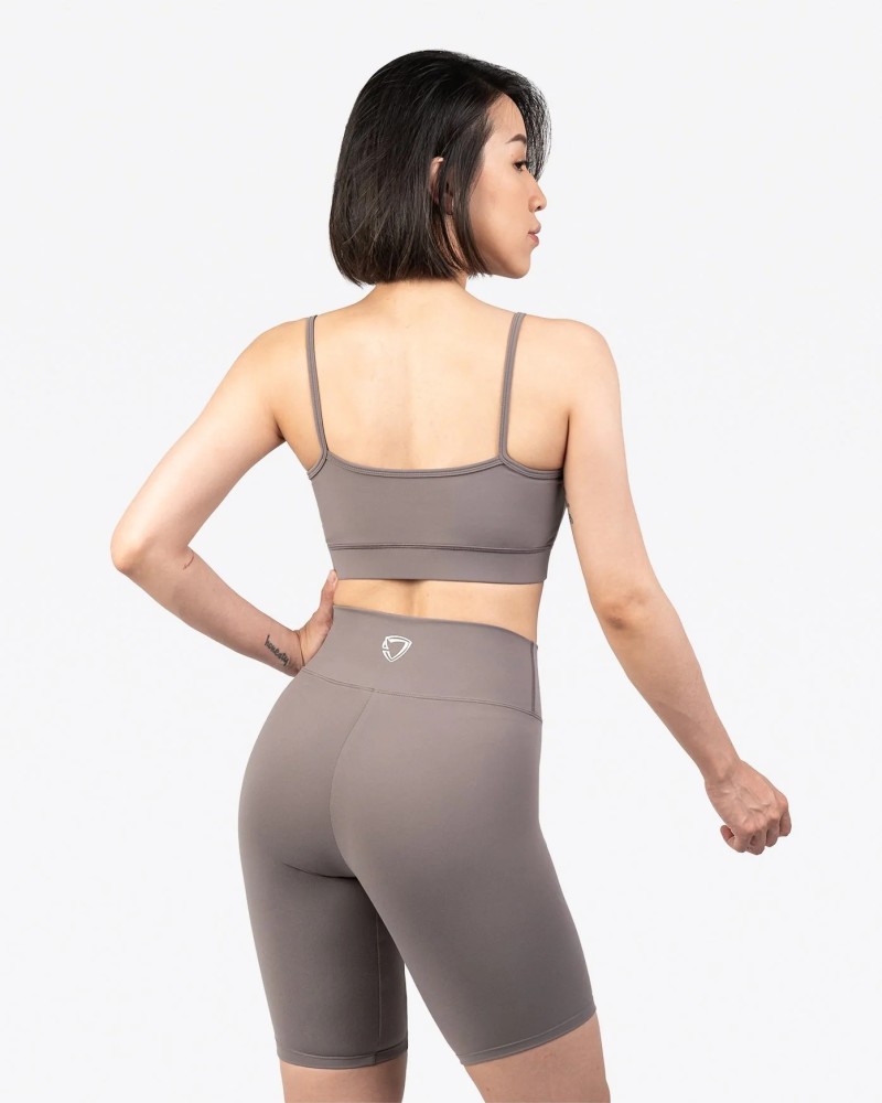 Straps Sports Bra (Cameo Brown)