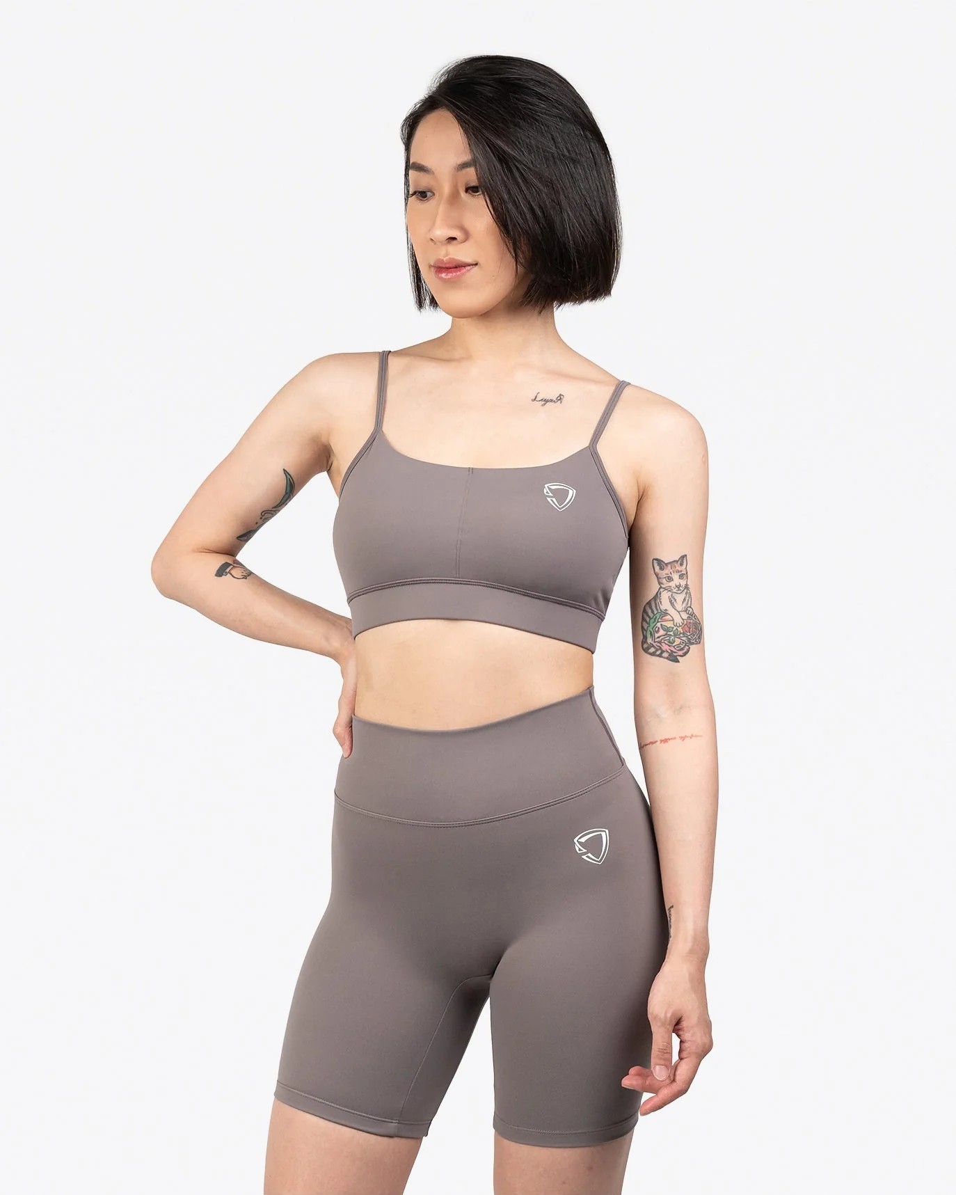 Straps Sports Bra (Cameo Brown)