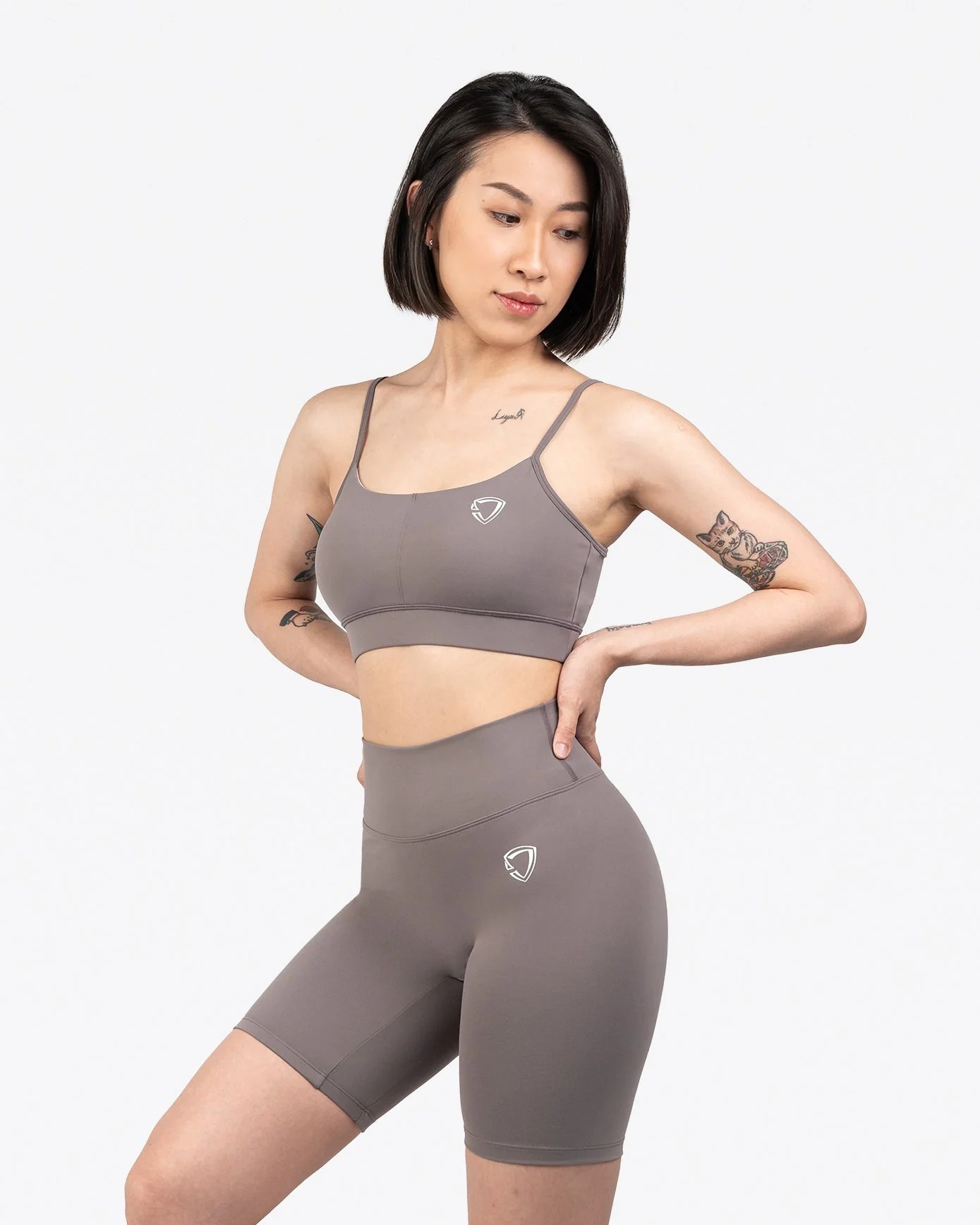 Straps Sports Bra (Cameo Brown)