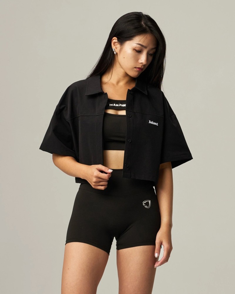 Tech Crop Short Sleeve Shirt (Black)