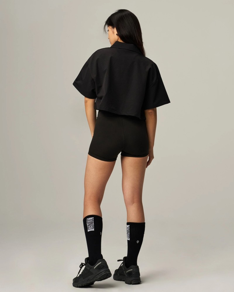 Tech Crop Short Sleeve Shirt (Black)